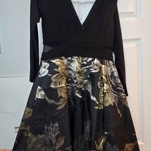 Xscape Black and Gold Dress